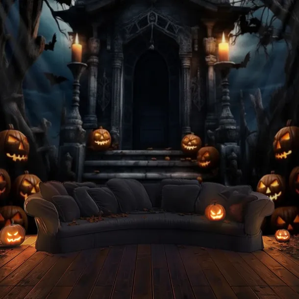 Halloween Decorations Hanging Tapestry Jack O Lantern Pumpkin Graveyard Wall Art Large Tapestry Mural Decor Photograph Backdrop Blanket Curtain Home Bedroom Living Room