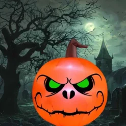 Halloween Decorations Inflatables Witch Pumpkin Light Outdoor large Scary Witch Blow Up Outdoor Halloween Decorations for Yard Garden Lawn Party