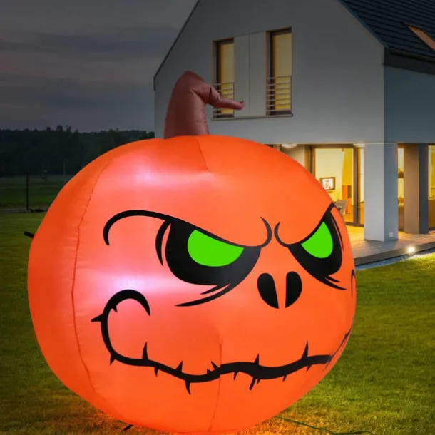 Halloween Decorations Inflatables Witch Pumpkin Light Outdoor large Scary Witch Blow Up Outdoor Halloween Decorations for Yard Garden Lawn Party