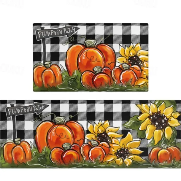 Halloween Decorations Kitchen Rug Area Rug Mat Non-Slip Oil Proof Floor Mat Livingroom Rug Indoor Outdoor Mat Bedroom Decor Bathroom Mat Entrance Rug Door Mat