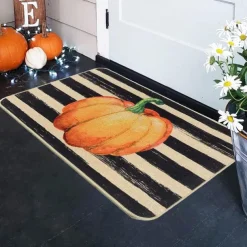 Halloween Decorations Pumpkin Ghosts Doormat Kitchen Mat Floor Mat Non-Slip Area Rug Oil Proof Rug Indoor Outdoor Mat Bedroom Decor Bathroom Mat Entrance Rug