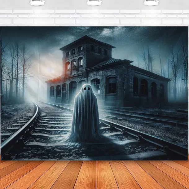 Halloween Decorations Zombie Bride Hanging Tapestry Wall Art Large Tapestry Mural Decor Photograph Backdrop Blanket Curtain Home Bedroom Living Room Decoration Ghost Pumpkin Witch