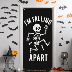 Halloween Door Cover – Funny Mummy Cat 