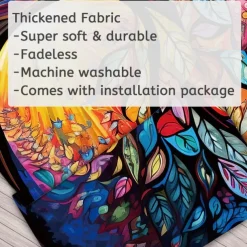 Halloween Door Cover Outdoor Banners Skeleton Church Psychedelic Dark Punk Gothic Style Party Outdoor Shooting Backgrounds Front Door Wall Porch Decorations Wall Door Background