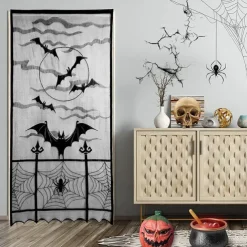 Halloween Door Cover Spooky and Festive Decoration for Indoor and Outdoor Use Features Ghosts, Pumpkins, and Halloween Themes Durable, Weatherproof Material Perfect for Parties and Trick or Treaters