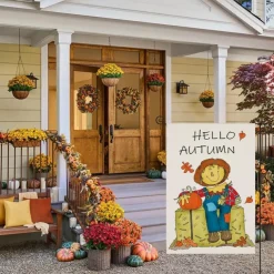 Halloween Fall Garden Flag, Double-Sided Seasonal Yard Decoration, Durable Weather-Resistant Outdoor Banner for Lawn, Patio, and Garden Décor