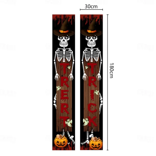 Halloween Fan Flag Bunting Outdoor Flag for Outdoor Halloween Yard Fence Hanging Spooky Pumpkin Banner Flag Table Decor Fall Room Decor Aesthetic Halloween Birthday Party Decor