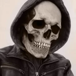 Halloween Full Head Skull Mask Skeleton Mask Halloween Costume Horror Evil Call Of Duty Mask Helmet With Movable Jaw Helmet