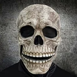 Halloween Full Head Skull Mask Skeleton Mask Halloween Costume Horror Evil Call Of Duty Mask Helmet With Movable Jaw Helmet