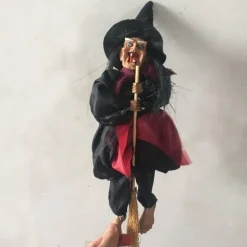 Halloween Ghost Festival Witch Figurine Hanging Doll DIY Decor Pendant Party Haunted House Props Ornament Garden Bar Decor