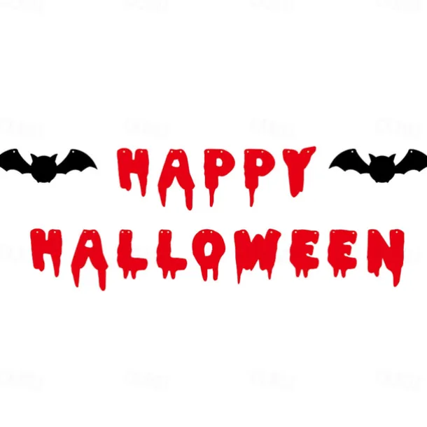 Halloween Ghost House Terror Decoration Blood Knife Flag Pulling Blood Knife String Trick Insect Pendant Flag Pulling Party Atmosphere Decoration