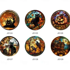 Halloween Glass Stickers Decoration Window Stickers Festive Atmosphere Party Decoration Wall Stickers