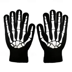 Halloween Grim Reaper Costume Skeleton Skull Outfits 4 PCS Cape with Hood Cloak Plastic Scythe Skull Mask Easy Halloween Costumes Carnival for Men Adults