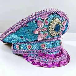 Halloween Hat Party Celebrity Carnival Costume Shiny Adults' Women's Halloween Carnival Performance Party Easy Halloween Costumes Dress Up