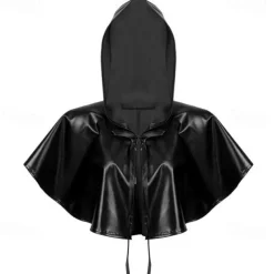 Halloween Hooded Cape Visor Cap Pride Glamorous Metallic Adults' Unisex Halloween Carnival Clubwear Pride Parade Pride Month Easy Halloween Costumes Dress Up
