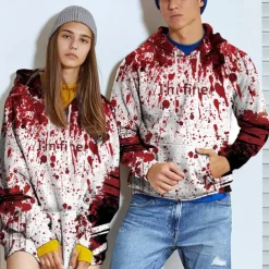 Halloween Hoodie I'm Fine Hoodies for Men Women 3D Print Graphic Sweatshirts Pullover Cool Funny Novelty Hoody Hooded With Pockets