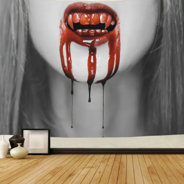 Halloween Horror Hanging Tapestry Wall Art Large Tapestry Mural Decor Photograph Backdrop Blanket Curtain Home Bedroom Living Room Halloween Decorations