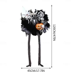 Halloween Horror Pumpkin garland door hanging holiday party Horror skull decoration props