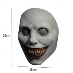 Halloween Mask, Cosplay, Face Cover, Laughing Devil Scary Mask, Super Realistic Mask, For Parties, School Festivals, Cultural Festivals, Events, Haunted House, Art Festival
