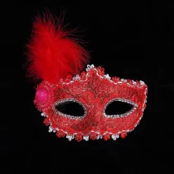 Halloween Mask Halloween Props Carnival Mask Half Face Adults' Women's Carnival Mardi Gras Performance Party Masquerade Easy Halloween Costumes Dress Up
