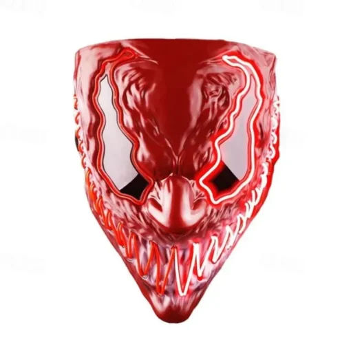 Halloween Mask LED Purge Light Up With Lighting Deadpool Mask Scary Costume for Carnival Cosplay Party Easy Halloween Costumes