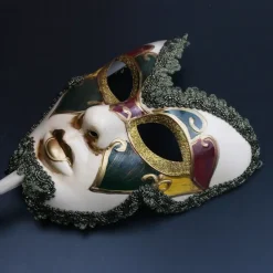 Halloween Mask Venetian Mask Mask On a Stick Carnival Mask Adults' Unisex Halloween Carnival Mardi Gras Party Evening Wear Masquerade Prom Easy Halloween Costumes Dress Up