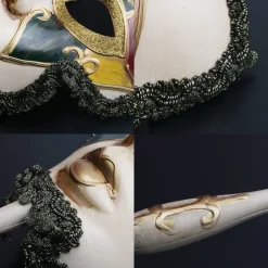Halloween Mask Venetian Mask Mask On a Stick Carnival Mask Adults' Unisex Halloween Carnival Mardi Gras Party Evening Wear Masquerade Prom Easy Halloween Costumes Dress Up
