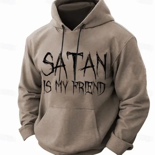 Halloween Men's Santa Claus Hoodie Hoodies Sweatshirt Fashion Daily Long Sleeve Hooded Christmas Black Blue Pocket 3D Print Fall Winter Designer