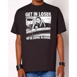 Halloween Michael Myers T-shirt Print Graphic For Couple's Men's Women's Adults' Halloween Carnival Masquerade Hot Stamping Casual Daily