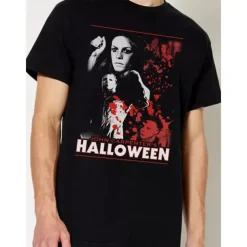 Halloween Michael Myers T-shirt Print Graphic For Couple's Men's Women's Adults' Halloween Carnival Masquerade Hot Stamping Casual Daily