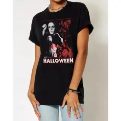 Halloween Michael Myers T-shirt Print Graphic For Couple's Men's Women's Adults' Halloween Carnival Masquerade Hot Stamping Casual Daily
