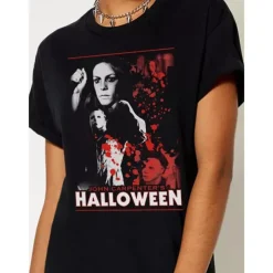 Halloween Michael Myers T-shirt Print Graphic For Couple's Men's Women's Adults' Halloween Carnival Masquerade Hot Stamping Casual Daily