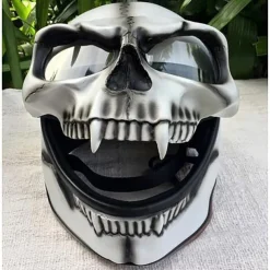 Halloween Motorcycle Skull Mask Skull Skeleton Visor With Adjustable Skeleton Helmets Motorcycle For Young People