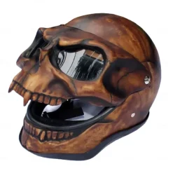 Halloween Motorcycle Skull Mask Skull Skeleton Visor With Adjustable Skeleton Helmets Motorcycle For Young People