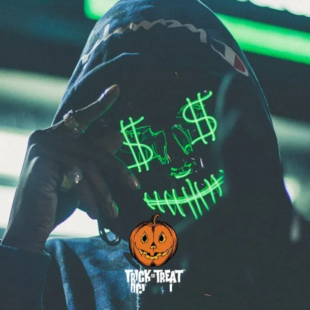 Halloween Neon Mask Led Mask Masque Masquerade Party Masks Light Glow In The Dark Funny Masks