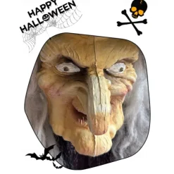 Halloween New Arrival Parent and Child Witch Figurine Set with Ground Plug and Glowing Little Witch for Garden Atmosphere Decoration