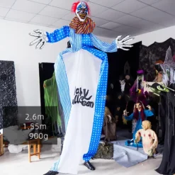 Halloween New Clown Door Curtain Hanging Decoration Amusement Park Outdoor Large Electric Sound-activated Sensory Prop