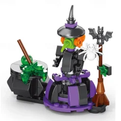 Halloween Party Favors Toys for Kids, Halloween Haunted House 6 in 1 Building Blocks Set Gift 601PCS,Halloween Toys Mini Cute Bricks Goodie Bags Fillers Classroom Prizes for Boys or Girls 6-12