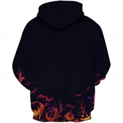 Halloween Pumpkin Hoodie Pullover Halloween 3D Front Pocket Graphic For Couple's Men's Women's Adults' Halloween Carnival Masquerade 3D Print Party Festival