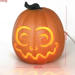 Halloween Pumpkin Shopping Mall Meichen Window Display Large Pumpkins Hollow Light-Emitting Pumpkin Lanterns Easter Scene Layout