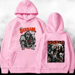 Halloween Scream Ghostface Skull Skeleton Hoodie Print Front Pocket Graphic For Couple's Men's Women's Adults' Halloween Carnival Masquerade Hot Stamping Halloween Casual Daily