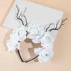 Halloween skull antler headband Bar party decoration Headband hair accessories