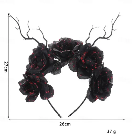 Halloween skull antler headband Bar party decoration Headband hair accessories