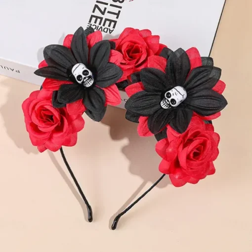 Halloween skull antler headband Bar party decoration Headband hair accessories