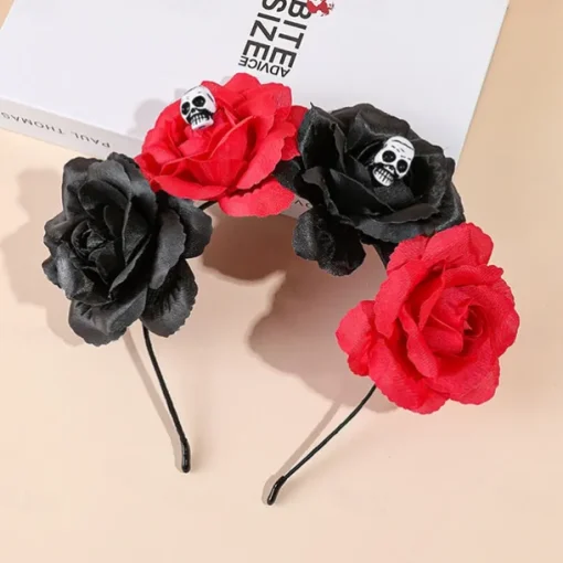 Halloween skull antler headband Bar party decoration Headband hair accessories
