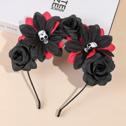 Halloween skull antler headband Bar party decoration Headband hair accessories