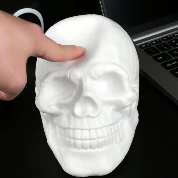 Halloween Skull Lamp Skeleton LED Night Light with 7 Changing Color Light and Remote Control for Home Decoration Halloween