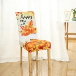 Halloween Skull Pattern Dining Chair Cover Festival Table Decor Dress-up Props For Decoration