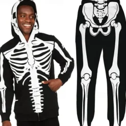 Halloween Skull Skeleton Outfits Hoodie Tracksuit Anime 3D Graphic For Couple's Men's Women's Adults' Halloween Carnival Masquerade 3D Print Casual Daily