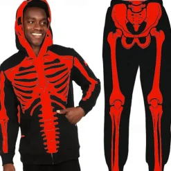 Halloween Skull Skeleton Outfits Hoodie Tracksuit Anime 3D Graphic For Couple's Men's Women's Adults' Halloween Carnival Masquerade 3D Print Casual Daily